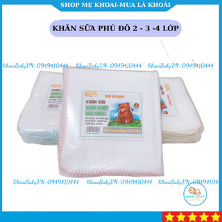 Gói 10 khăn xô sữa xuất nhật 4 lớp siêu mềm marigo phú đô baby cho bé-b030