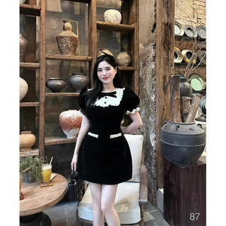 Đầm nhung tiểu thư