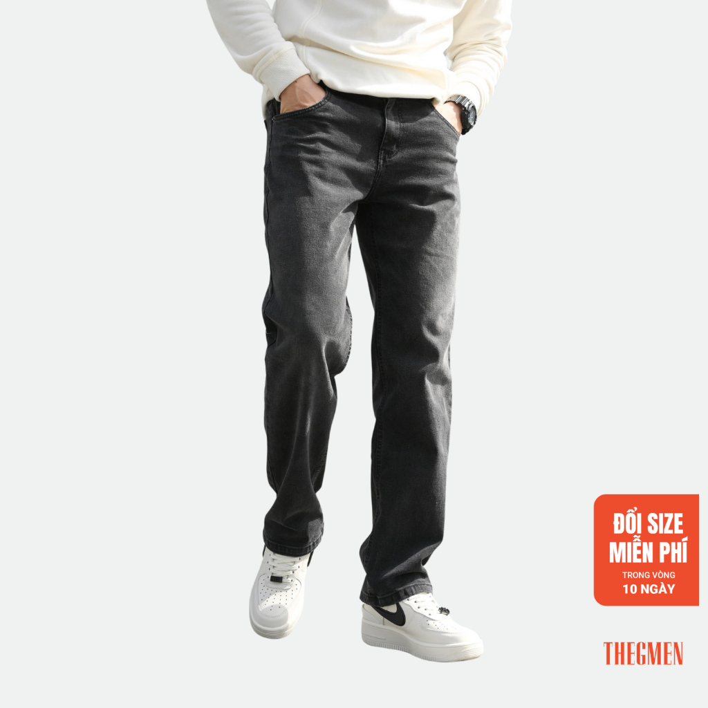 Quần Jeans ống đứng, rộng S24 Loose New Jeans, vải denim đã giặt mềm  - THE GMEN ELEGANT EST 2017