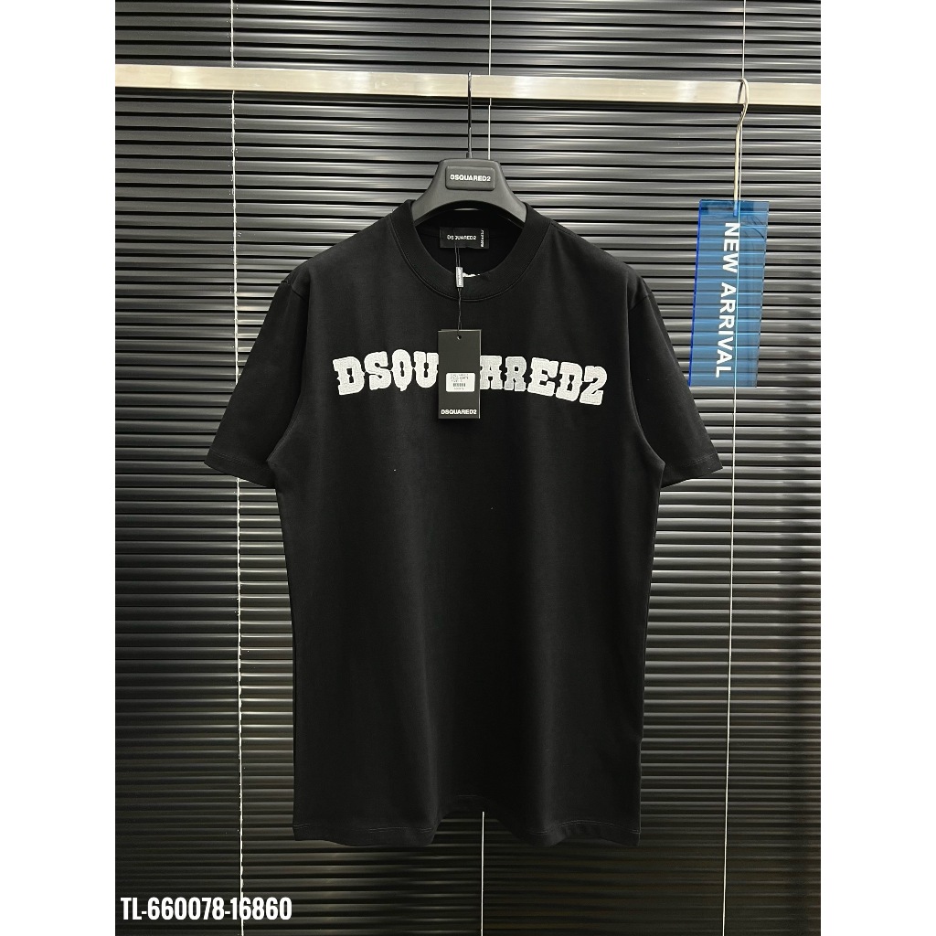 🔥Hot🔥Áo thun DSQUARED2 trơn thêu chữ thiết kế hot trend Nam nữ New 2024