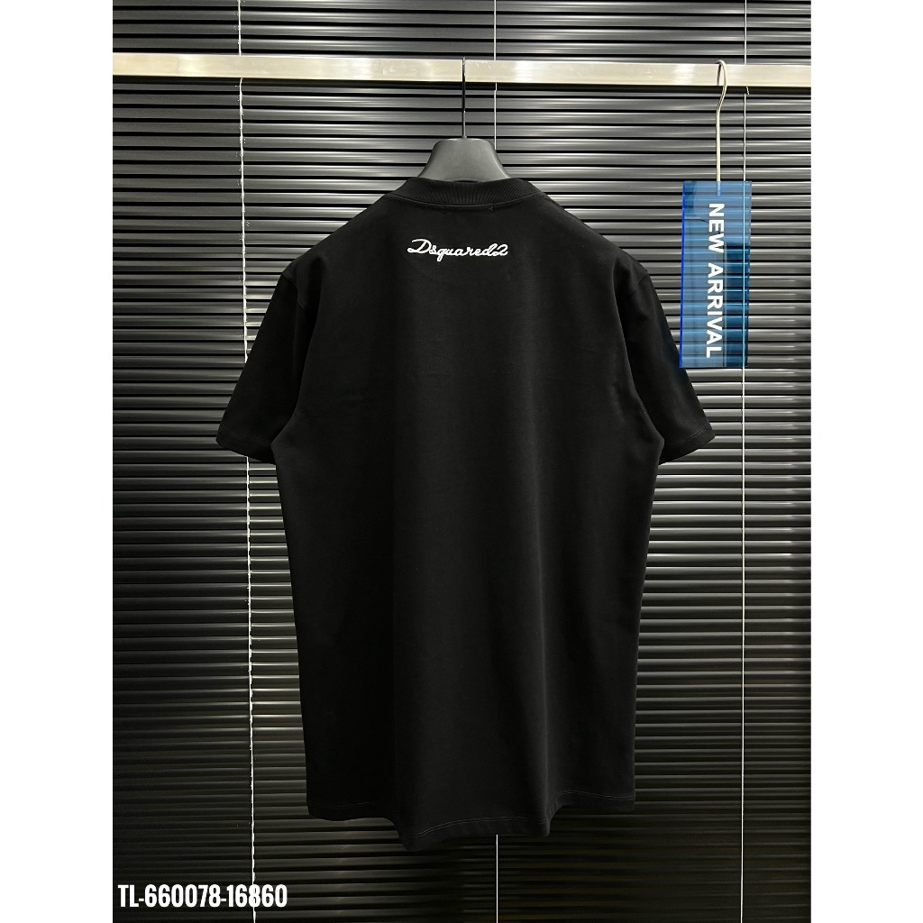 🔥Hot🔥Áo thun DSQUARED2 trơn thêu chữ thiết kế hot trend Nam nữ New 2024