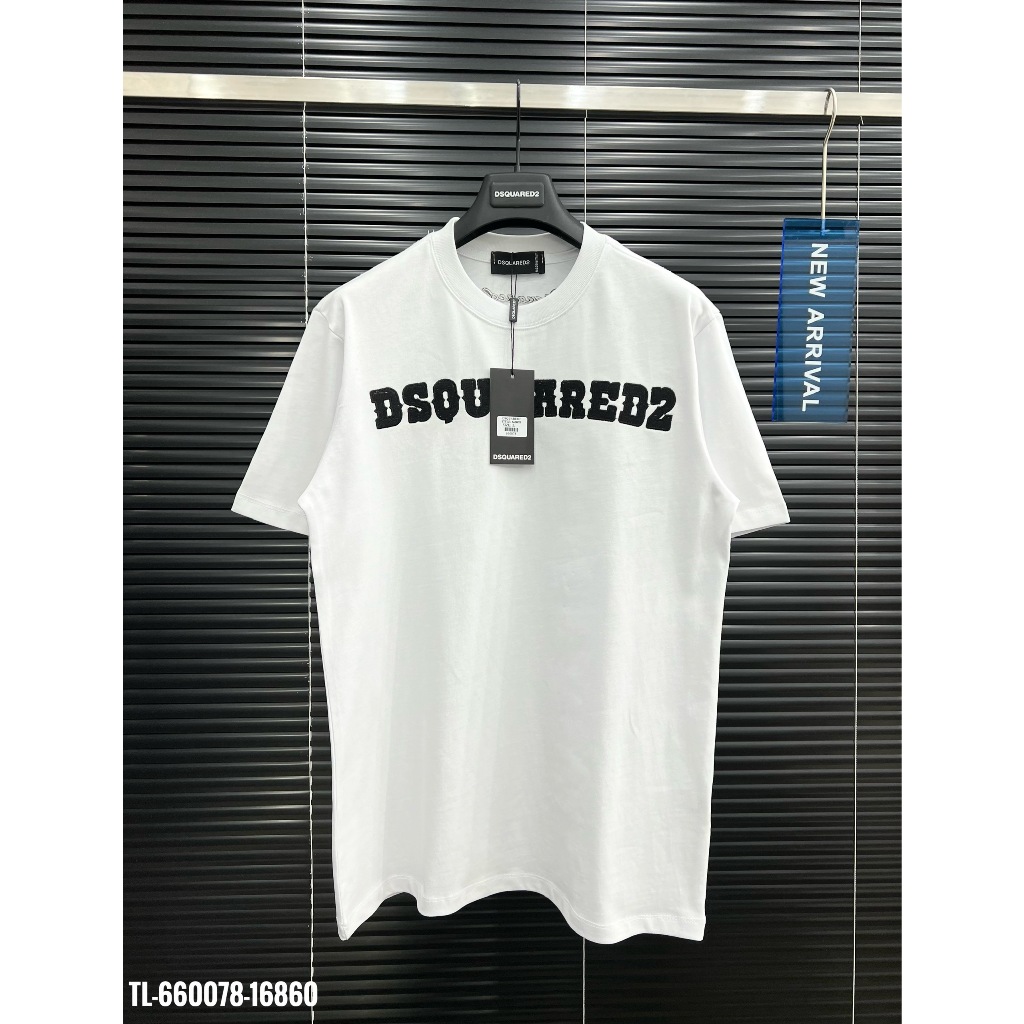 🔥Hot🔥Áo thun DSQUARED2 trơn thêu chữ thiết kế hot trend Nam nữ New 2024
