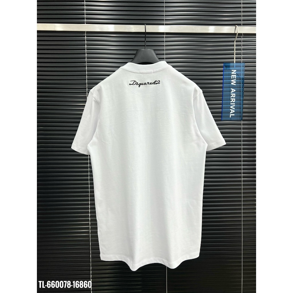 🔥Hot🔥Áo thun DSQUARED2 trơn thêu chữ thiết kế hot trend Nam nữ New 2024