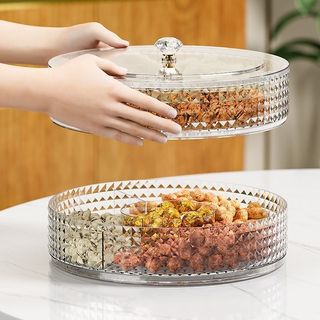 Hộp đựng mứt tết 4 - 8 ngăn đựng bánh kẹo, mứt tết, hạt dưa sang trọng, hũ đựng kẹo ngày tết 2024