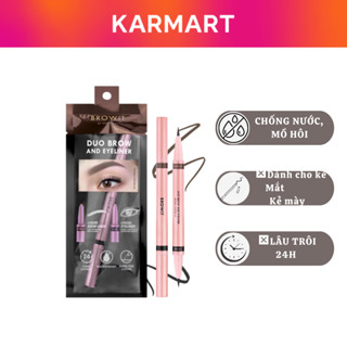 Bút Trang Điểm Mắt Và Mày Browit Duo Brow And Eyeliner 3 Colors 0.35ml+0.2ml