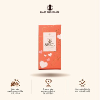 Thanh Socola Biscuity Caramels D'art Chocolate 80g
