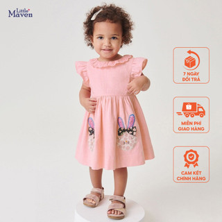 Váy hồng thỏ cánh tiên đáng yêu Little Maven thời trang trẻ em từ 2-7 tuổi LMS1510