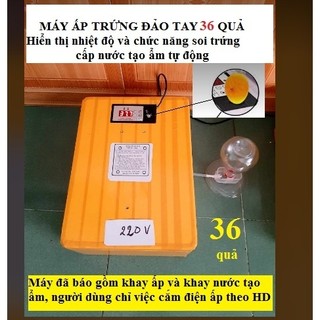 Máy ấp trứng hộp xốp giữ nhiệt và cấp nước 35 quả