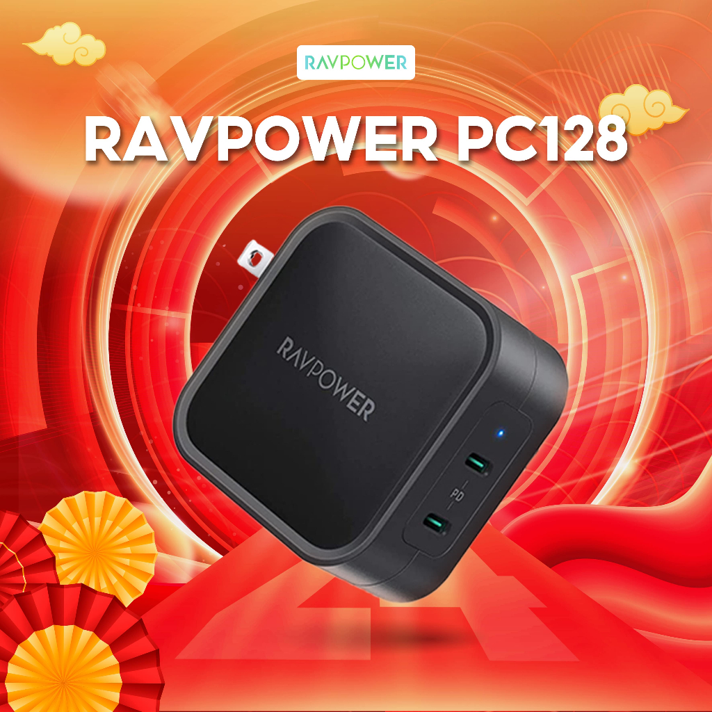 Sạc RavPower RP-PC128 2 USB-C PD 90W