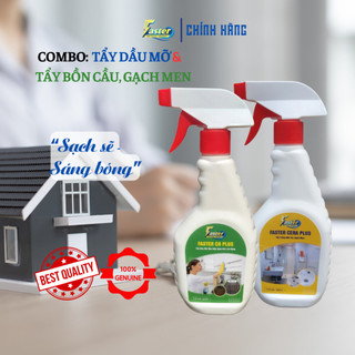 Tẩy dầu mỡ nhà bếp bám két và tẩy bồn cầu, gạch men nhà tắm ố vàng, Faster Plus 500ml