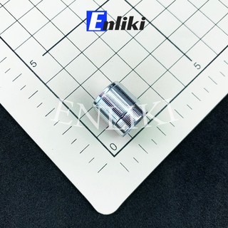 Núm triết áp kim loại bạc 15mm