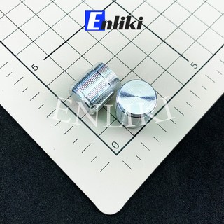 Núm triết áp kim loại bạc 15mm