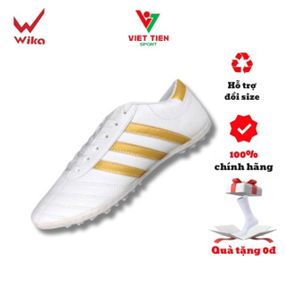  Giày Bóng Đá Nam WIKA 3 Sọc Da Vân Đa Dạng Màu Sắc Giày Bóng Đá Nam Chính Hãng WIKA Đã Được Khâu Full Đế 