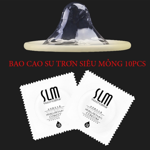 Bao cao su siêu mỏng SLM 10 cái hộp Hàng nhập khẩu chính hãng