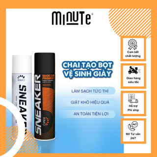 Bình xịt vệ sinh giày, xịt tạo bọt làm trắng giày cao cấp XIMO 300 ml làm sạch giày dép công nghệ mới