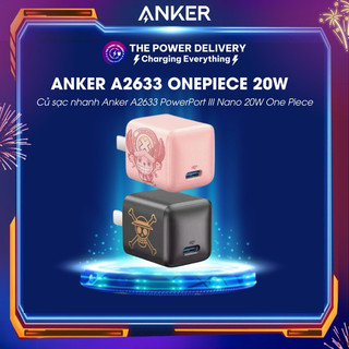 Củ sạc nhanh anker a2633 powerport iii nano 20w one piece 1 cổng usb-c, poweriq 3.0, pd 3.0