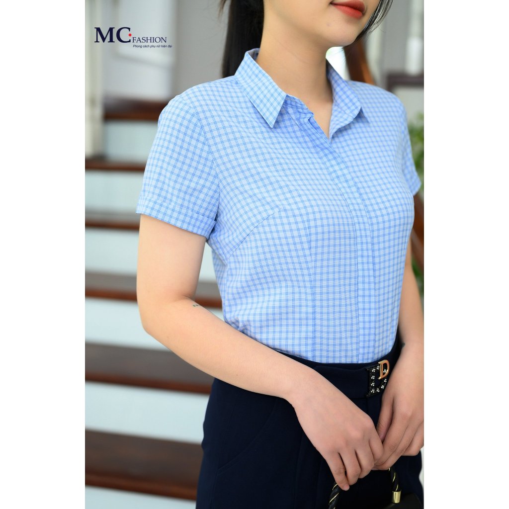 ÁO SƠ MI CÔNG SỞ MC FASHION CARO TRẺ TRUNG CHẤT SIÊU LỤA ĐỦ SIZE