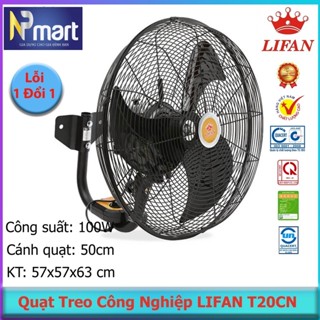 Quạt treo công nghiệp LIFAN T-20CN 130W sử dụng nhà xưởng quán ăn cà phê , bảo hành 1 năm