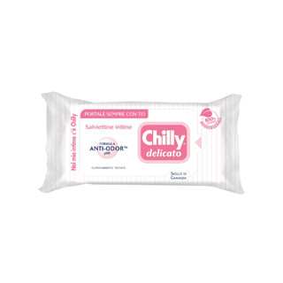 Khăn lau phụ khoa Chilly Delicato Salviettine Intime Anti-Ddor gói 12 tờ