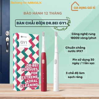 Bàn chải điện xiaomi dr. bei gy1 3 chế độ làm sạch chống nước ipx7 - hàng chính hãng - bảo hành 12t - mimax