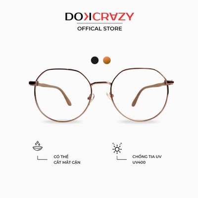 Gọng kính DOKCRAZY - C - LUPITA nam nữ, Chất liệu hợp kim Hot Trend, Chống ánh sáng xanh, tia UV400