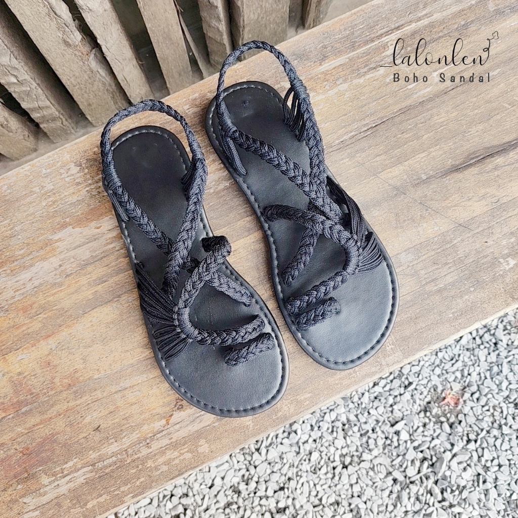 Giày Sandal nữ boho đi biển dạo phố