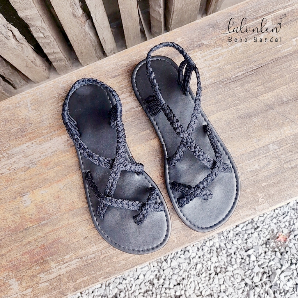 Giày Sandal nữ boho đi biển dạo phố