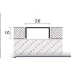 Nẹp inox chữ U20, Nẹp inox U20x10, Nẹp chỉ U20 inox, Nẹp U20x10 inox