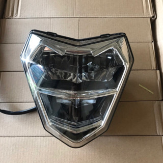 Đèn Led Zinpat chính hãng 2 tầng xe điện xmen đen khói( DC 12v lắp cho mặt nạ led)