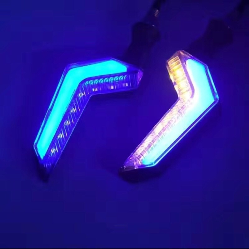 [Combo 2 chiếc] Xi nhan chữ Z Chính hãng led đuổi audi gấp khúc cho xe điện x men, 133s, xe máy 12v