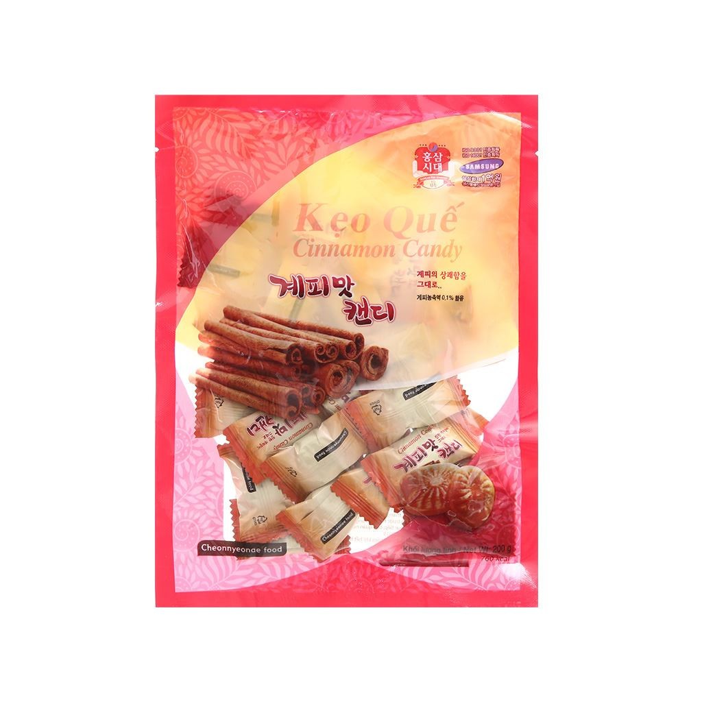 Kẹo quế Cinnamon Candy Cheonnyeonae gói 200g