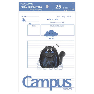 Giấy kiểm tra CAMPUS kẻ ngang 3 mẫu