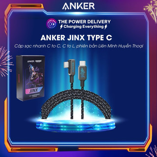  Cáp sạc nhanh Anker A9543 C to C A9544 C to L phiên bản JINX Liên Minh Huyền Thoại - Bảo hành 12 tháng 