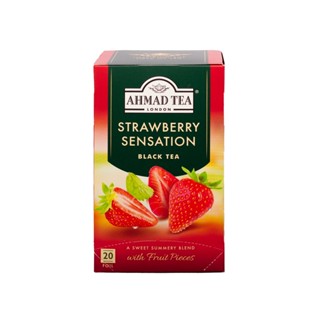   Nhập khẩu độc quyền  TRÀ AHMAD ANH QUỐC - DÂU  40g  - Strawberry Sensation - Thơm ngon và nhiều công dụng 