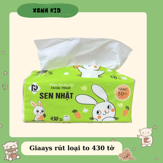 Khăn giấy rút Facial Tissue 430 tờ 3 lớp.