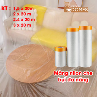 Màng bọc nilon che bụi nội thất đa năng, ngăn bụi, bảo vệ nội thất, che sơn, bọc hàng nhiều size