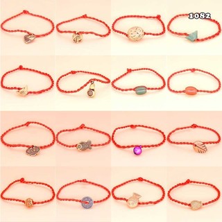 Vòng tay phong thủy dây đỏ may mắn handmade nhiều hình - tặng ngẫu nhiên