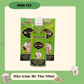 Tinh dầu tràm gió Bé Thơ, tránh muỗi, côn trùng đốt, giữ ấm cơ thể bé. Tinh dầu sả - Khuynh Diệp