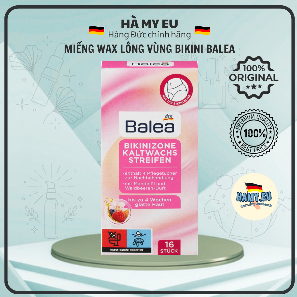 MIẾNG DÁN, WAX TẨY LÔNG BALEA dành cho vùng BIKINI Balea