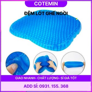 Đệm ghế ngồi 3D thông minh silicon thoáng khí đệm gel tổ ong cho ghế văn phòng ô tô cao cấp COTEMIN