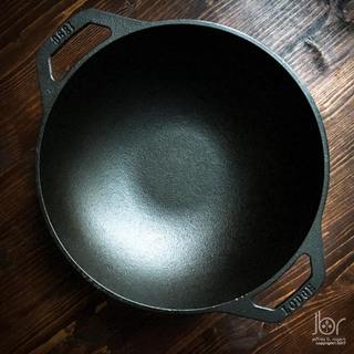 Chảo Gang Lodge/Chảo Wok💥Đường Kính 23cm, Chính Hãng USA