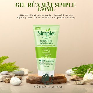 Gel rửa mặt Simple lành tính cho mọi loại da, da nhạy cảm