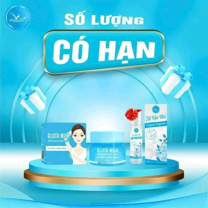 [Chính Hãng, Mua 1 tặng 1] Kem Thâm Nách Gluta Milk Thái Lan, Khử Thâm Nách,Mông, Đầu Gối, Khuỷu tay, 50g