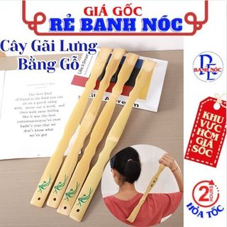 Cây gãi lưng , gãi ngứa bằng gỗ tre dáng dài 45cm - tay gãi siêu đỉnh - cây gãi ngứa , cây massage , dụng cụ gãi lưng gỗ