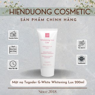 Mặt nạ trắng da Tegoder G-White Whitening Lux 200ml | Mặt nạ đất sét, dưỡng trắng, thanh lọc da, da tươi tắn, rạng rỡ