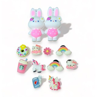  Bộ cham sticker nổi 3D trang trí gắn dép cross dễ thương đá cao cấp Bộ phụ kiện dép crocs jibbitz crocs jb crocs 