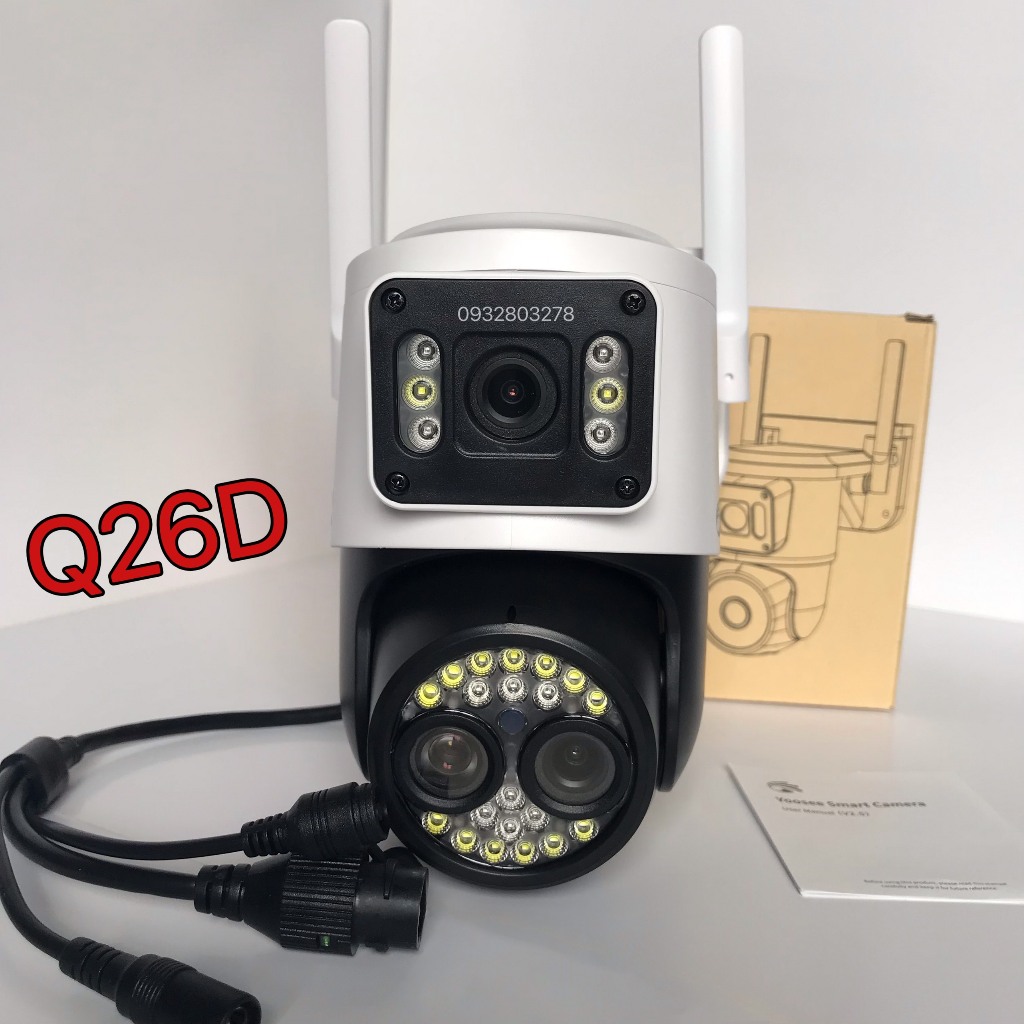 Camera Yoosee ngoài trời xem 2 màn hình trên điện thoại hỗ trợ 1 mắt zoom - đàm thoại - hình ảnh sắc nét Q26