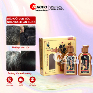 (Hộp 2 Chai) Dầu Gội Đen Tóc Thảo Dược Nhân Sâm Beauty Star Hàn Quốc (2 chai x 100ml)