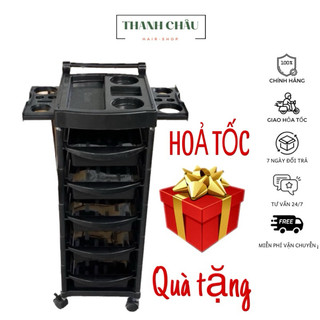 Hỏa Tốc Xe đẩy làm tóc dành cho salon 6 tầng