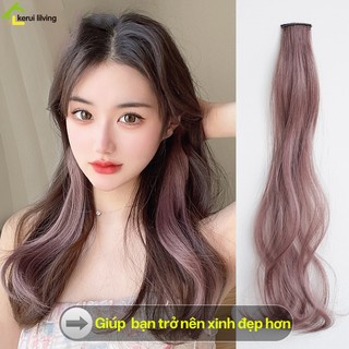 Tóc kẹp dài xoăn light AISHA 55cm lọn nhiều màu, Kẹp tóc giả highlight